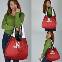 Custom Czech Republic Football Red Version Grocery Bag Go Champion Sporty Style LT18