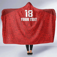 Custom Czech Republic Football Red Version Hooded Blanket Go Champion Sporty Style LT18