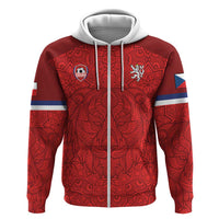 Custom Czech Republic Football Red Version Hoodie Go Champion Sporty Style LT18