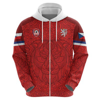 Custom Czech Republic Football Red Version Hoodie Go Champion Sporty Style LT18