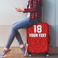 Custom Czech Republic Football Red Version Luggage Cover Go Champion Sporty Style LT18