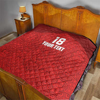 Custom Czech Republic Football Red Version Quilt Go Champion Sporty Style LT18