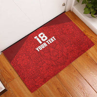 Custom Czech Republic Football Red Version Rubber Doormat Go Champion Sporty Style LT18