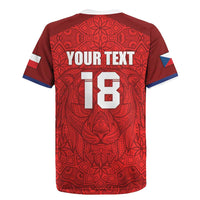 Custom Czech Republic Football Red Version Rugby Jersey Go Champion Sporty Style LT18