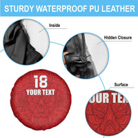 Custom Czech Republic Football Red Version Spare Tire Cover Go Champion Sporty Style LT18