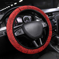 Czech Republic Football Red Version Steering Wheel Cover Go Champion Sporty Style LT18