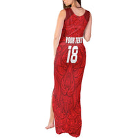 Custom Czech Republic Football Red Version Tank Maxi Dress Go Champion Sporty Style LT18