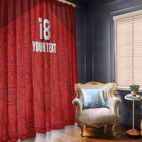 Custom Czech Republic Football Red Version Window Curtain Go Champion Sporty Style LT18