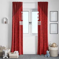 Custom Czech Republic Football Red Version Window Curtain Go Champion Sporty Style LT18