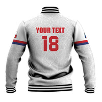 Custom Czech Republic Football White Version Baseball Jacket Go Champion Sporty Style LT18