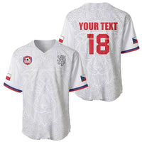 Custom Czech Republic Football White Version Baseball Jersey Go Champion Sporty Style LT18