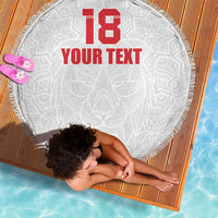 Custom Czech Republic Football White Version Beach Blanket Go Champion Sporty Style LT18