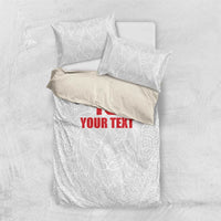 Custom Czech Republic Football White Version Bedding Set Go Champion Sporty Style LT18