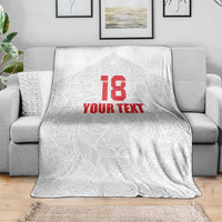 Custom Czech Republic Football White Version Blanket Go Champion Sporty Style LT18