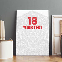 Custom Czech Republic Football White Version Canvas Wall Art Go Champion Sporty Style LT18