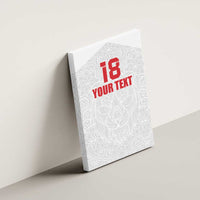 Custom Czech Republic Football White Version Canvas Wall Art Go Champion Sporty Style LT18