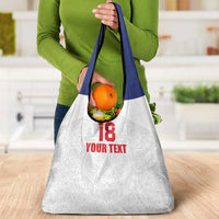 Custom Czech Republic Football White Version Grocery Bag Go Champion Sporty Style LT18