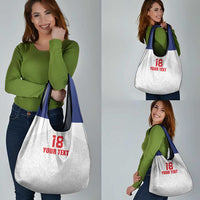 Custom Czech Republic Football White Version Grocery Bag Go Champion Sporty Style LT18