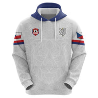 Custom Czech Republic Football White Version Hoodie Go Champion Sporty Style LT18