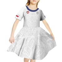 Custom Czech Republic Football White Version Kid Short Sleeve Dress Go Champion Sporty Style LT18