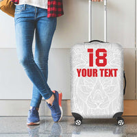 Custom Czech Republic Football White Version Luggage Cover Go Champion Sporty Style LT18