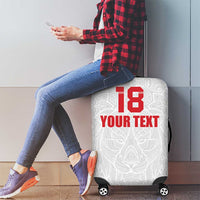 Custom Czech Republic Football White Version Luggage Cover Go Champion Sporty Style LT18