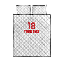 Custom Czech Republic Football White Version Quilt Bed Set Go Champion Sporty Style LT18