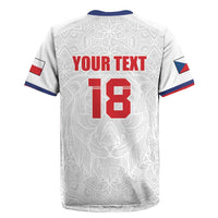Custom Czech Republic Football White Version Rugby Jersey Go Champion Sporty Style LT18