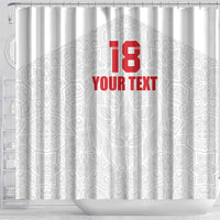 Custom Czech Republic Football White Version Shower Curtain Go Champion Sporty Style LT18