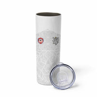 Custom Czech Republic Football White Version Skinny Tumbler Go Champion Sporty Style LT18