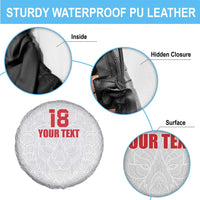 Custom Czech Republic Football White Version Spare Tire Cover Go Champion Sporty Style LT18