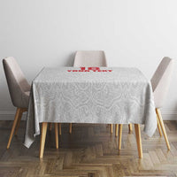 Custom Czech Republic Football White Version Tablecloth Go Champion Sporty Style LT18