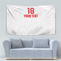 Custom Czech Republic Football White Version Tapestry Go Champion Sporty Style LT18