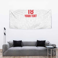 Custom Czech Republic Football White Version Tapestry Go Champion Sporty Style LT18