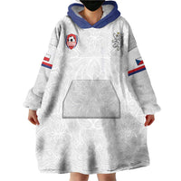 Custom Czech Republic Football White Version Wearable Blanket Hoodie Go Champion Sporty Style LT18