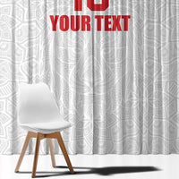 Custom Czech Republic Football White Version Window Curtain Go Champion Sporty Style LT18