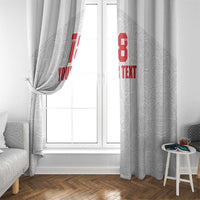 Custom Czech Republic Football White Version Window Curtain Go Champion Sporty Style LT18