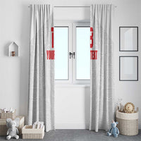 Custom Czech Republic Football White Version Window Curtain Go Champion Sporty Style LT18