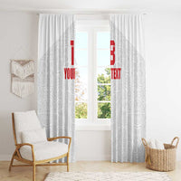 Custom Czech Republic Football White Version Window Curtain Go Champion Sporty Style LT18