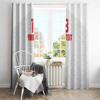 Custom Czech Republic Football White Version Window Curtain Go Champion Sporty Style LT18