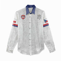 Custom Czech Republic Football White Version Women Casual Shirt Go Champion Sporty Style LT18