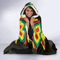 Ethiopia Enkutatash Lion of Judah Hooded Blanket With Folk Pattern