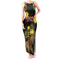 Ethiopia Enkutatash Lion of Judah Tank Maxi Dress With Folk Pattern - Wonder Print Shop