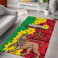 Ethiopia Enkutatash Melkam Addis Amet Area Rug With Bidens Macroptera - Wonder Print Shop