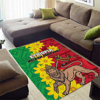 Ethiopia Enkutatash Melkam Addis Amet Area Rug With Bidens Macroptera - Wonder Print Shop