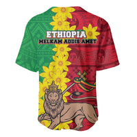 Ethiopia Enkutatash Melkam Addis Amet Baseball Jersey With Bidens Macroptera - Wonder Print Shop