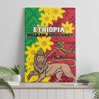 Ethiopia Enkutatash Melkam Addis Amet Canvas Wall Art With Bidens Macroptera - Wonder Print Shop