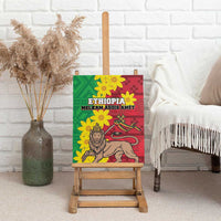 Ethiopia Enkutatash Melkam Addis Amet Canvas Wall Art With Bidens Macroptera - Wonder Print Shop
