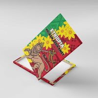 Ethiopia Enkutatash Melkam Addis Amet Canvas Wall Art With Bidens Macroptera - Wonder Print Shop