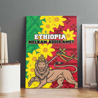 Ethiopia Enkutatash Melkam Addis Amet Canvas Wall Art With Bidens Macroptera - Wonder Print Shop